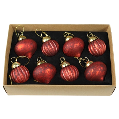 Distressed Ornament Set of 8