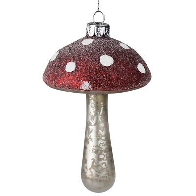 Mushroom Glass Ornament Set of 3