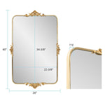 Wanstead Park Gold Gilded Vanity Wall Mirror