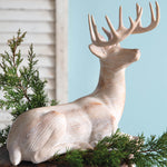 Kneeling Deer Sculpture