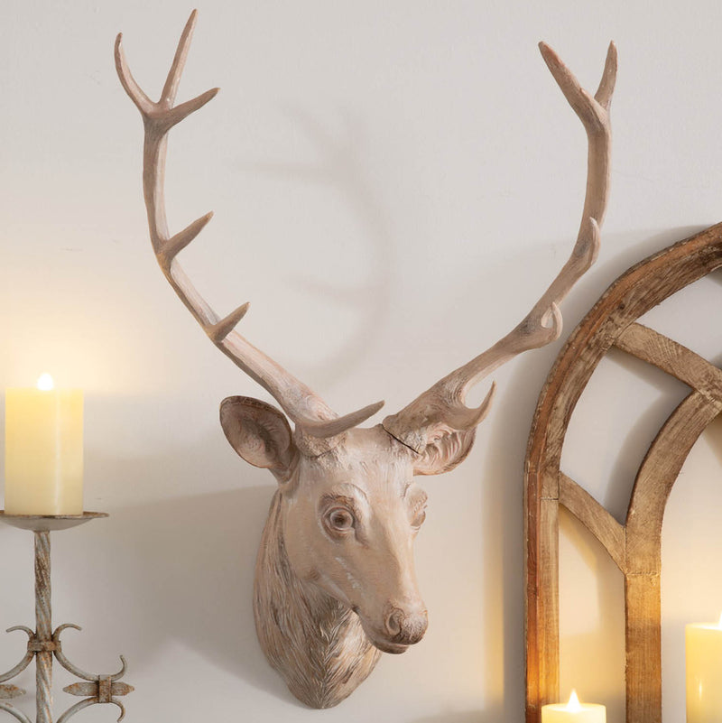 Resin Deer Head Mount Wall Art