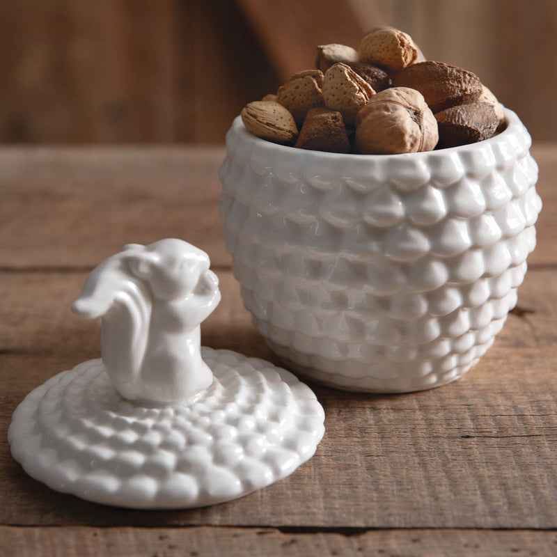 Squirrel Porcelain Canister