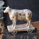 Toy Cow Decorative Sculpture