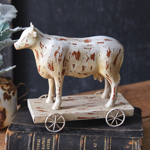 Toy Cow Decorative Sculpture