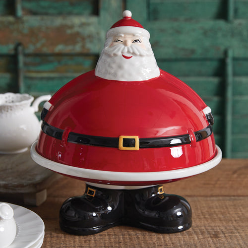 Winking Santa Dessert Stand