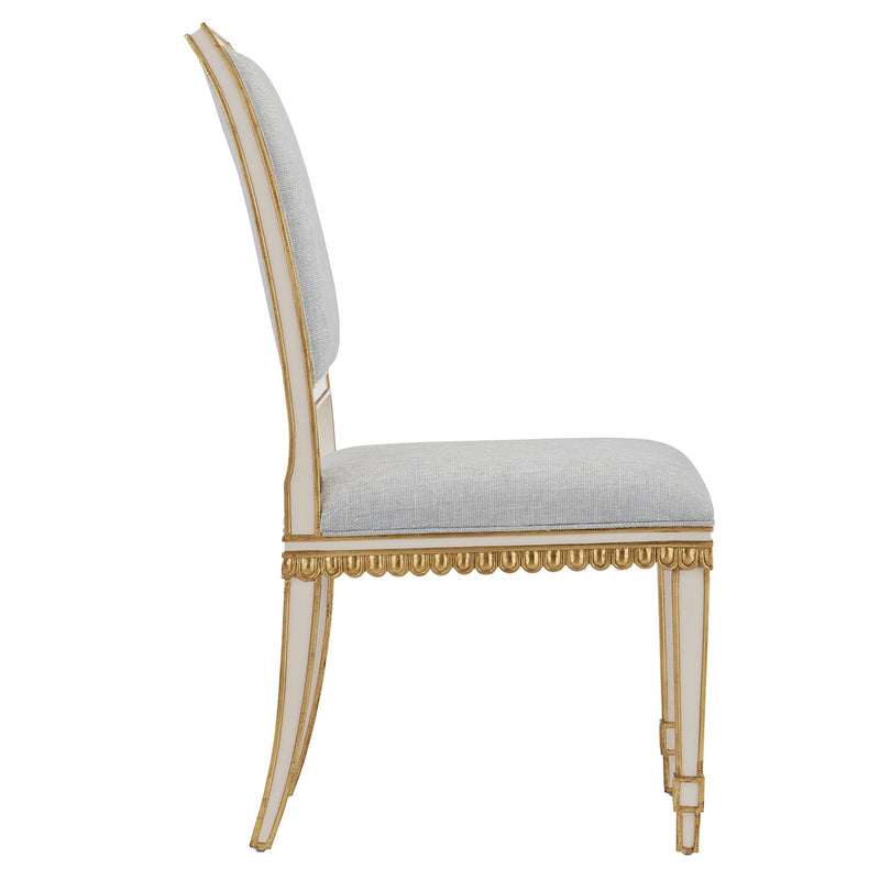 Currey & Co Ines Ivory Chair