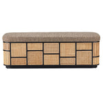 Currey & Co Anisa Black Storage Bench