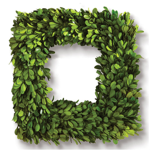 Boxwood Square Wreath