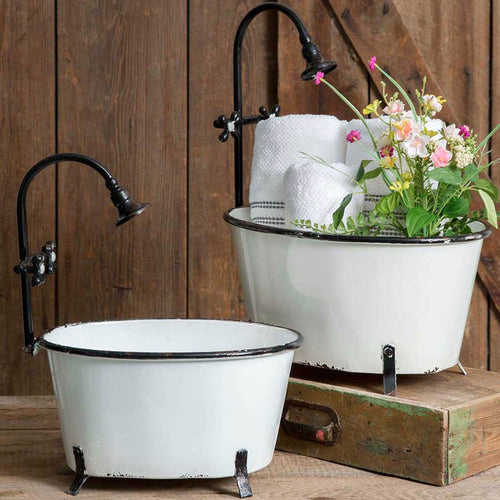 Clawfoot Tub Planter Set of 2