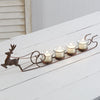 Reindeer and Sleigh Votive Candle Holder