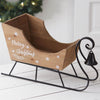 Wooden Sleigh with Bell Tabletop Decor