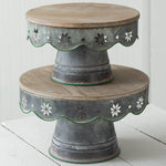 Christmas Dessert Stand Set of 2