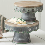 Christmas Dessert Stand Set of 2