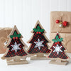 Buffalo Plaid Tabletop Tree Decor Set of 3