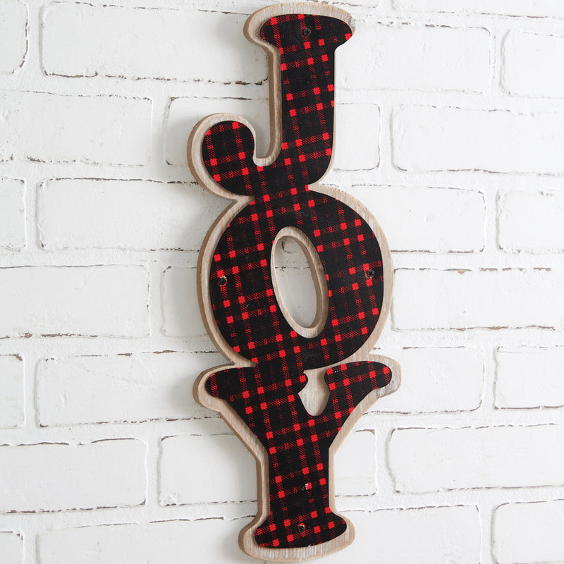 Buffalo Plaid Joy Wall Art