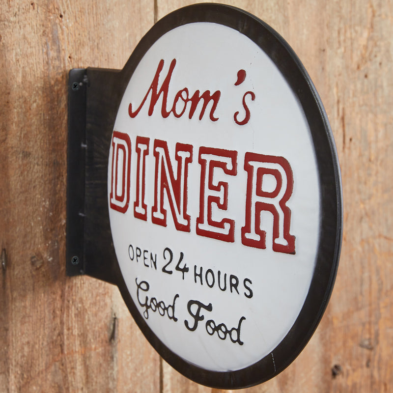 Mom's Diner Metal Wall Art