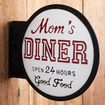 Mom's Diner Metal Wall Art