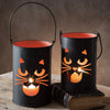 Black Cat Bucket Candleholder Set of 2