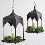 Estate Hanging Candle Lantern Set of 2