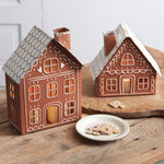 Gingerbread Manor Metal Candleholder