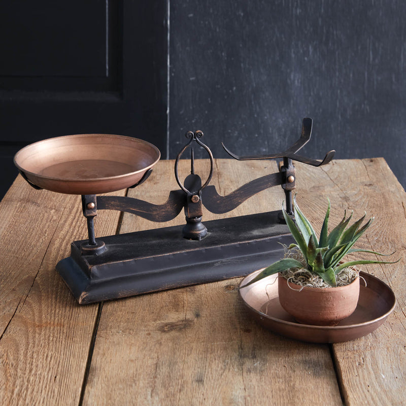 Decorative Copper Balance Scale Sculpture