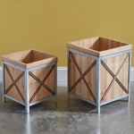 Wood Planter Box Set of 2