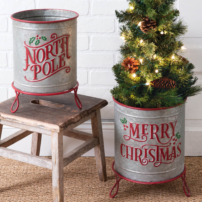 Christmas Pot Set of 2