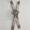 Galvanized Skis Wall Decor