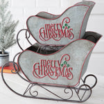 Christmas Sleighs Sculpture Set of 2