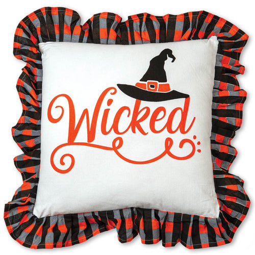 Wicked Cotton Throw Pillow