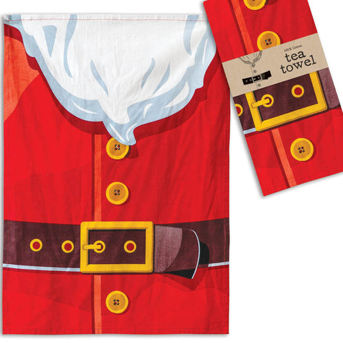 Santa Suit Tea Towel Set of 4