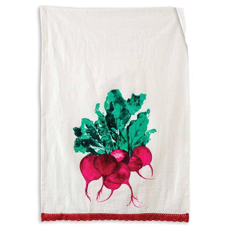 Radishes Tea Towel Set of 4