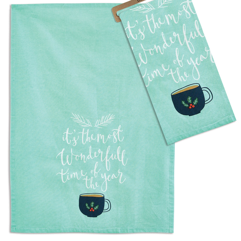 Wonderful Time Tea Towel Set of 4