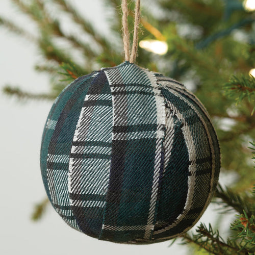 Aspen Plaid Fabric Ornament