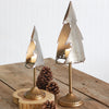 Galvanized Tree Tealight Holder Set of 2