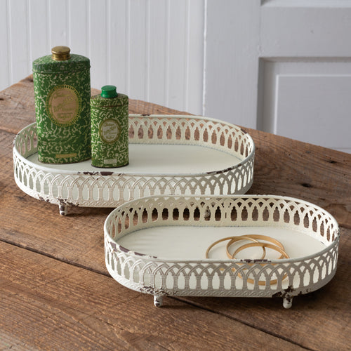 Chantilly Tabletop Tray Set of 2