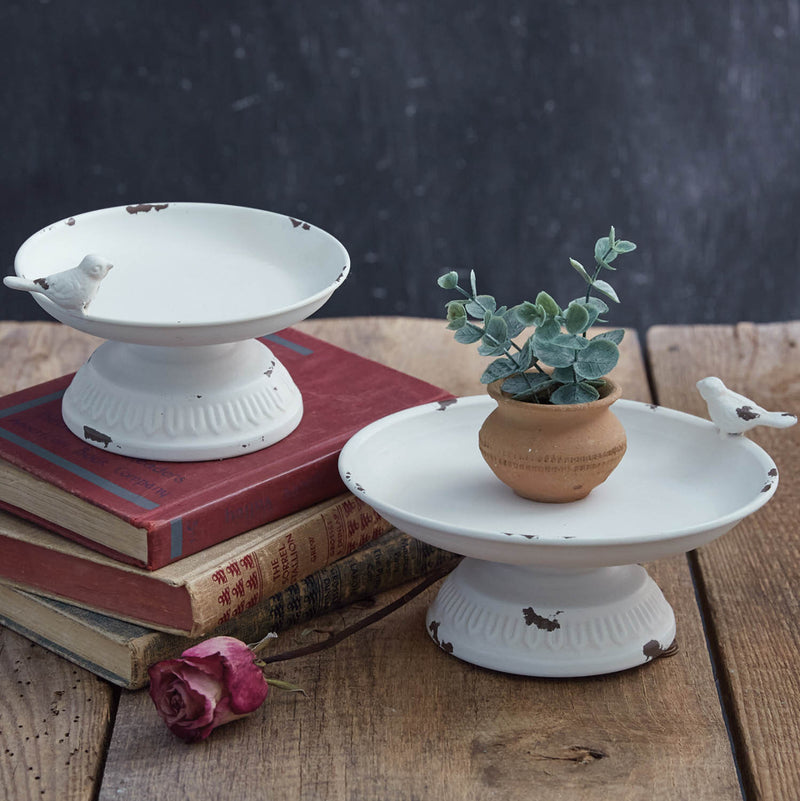 Ariella Small Pedestal Dish Set of 2