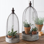 Chicken Wire Cloche Set of 2