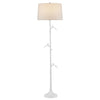 Currey & Co Piaf White Floor Lamp