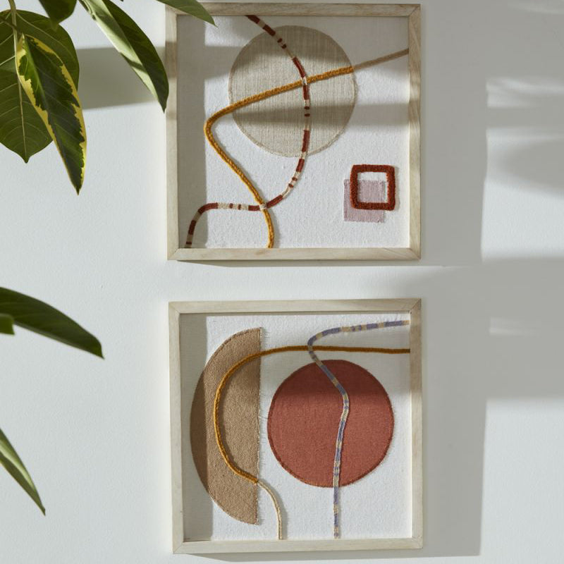 Latigo Framed Embroidery Wall Art