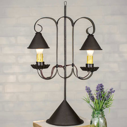 Double Lamp with Hanging Shades