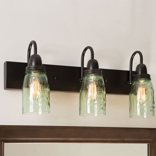 Mason Jar Vanity Lamp