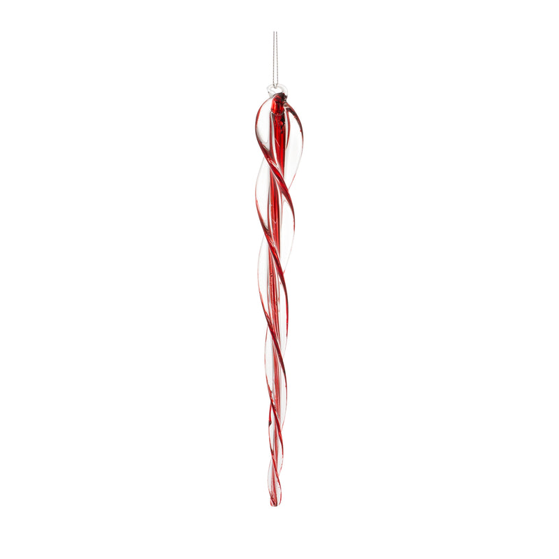 Spiral Icicle Drop Ornament Set of 6