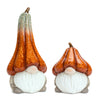 Gnome With Pumpkin Hat Sculpture Set of 2