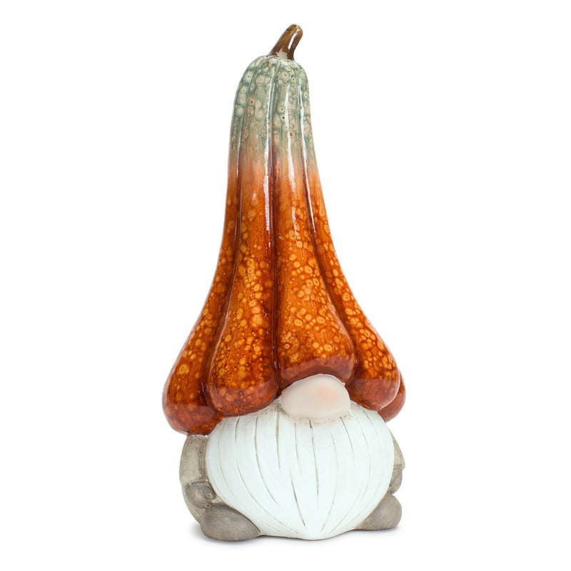 Gnome With Pumpkin Hat Sculpture Set of 2