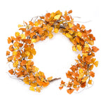 Fall Gingko Leaf Twig Garland Set of 2