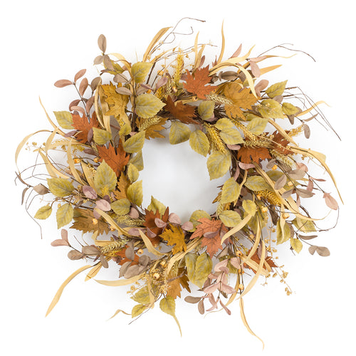 Mixed Harvest Foliage Wreath