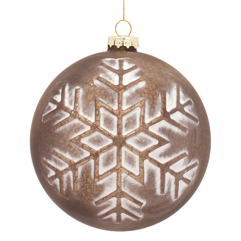 Bronze Glass Ball Ornament Set of 6