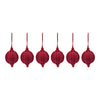 Jute Red Onion Ornament Set of 6