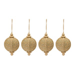 Jute Onion Ornament Set of 4